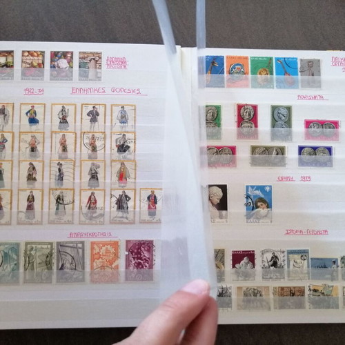 Stamp collection used, Greece and international thematic album