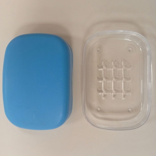 Soap dish plastic with lid used