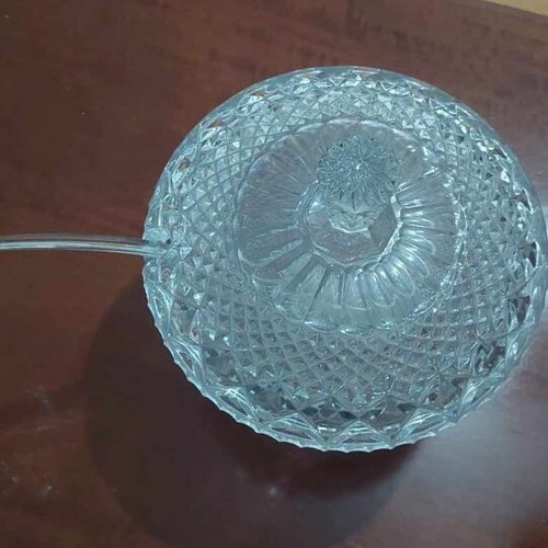 Crystal Fruit Punch Set with 6 Small Cups