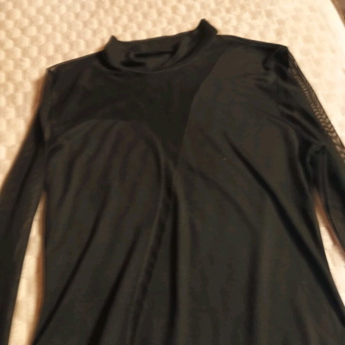 Black bodysuit like new with transparency, size M
