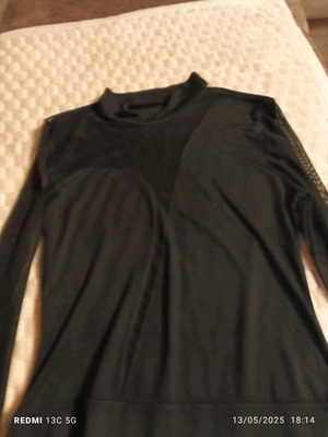 Black bodysuit like new with transparency, size M