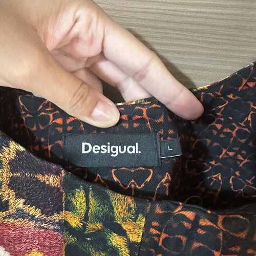 Desigual dress L, black and brown