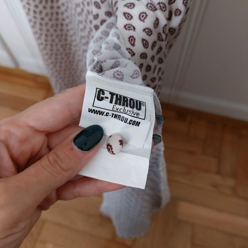 C-Throu long semi-sheer dress like new, size M