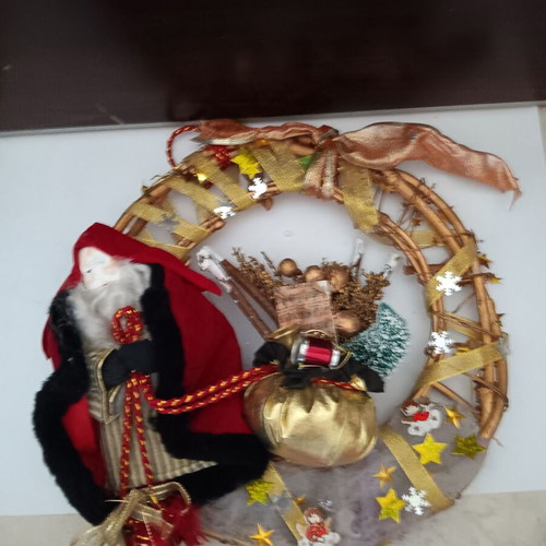 Handmade Christmas hanging ornament used