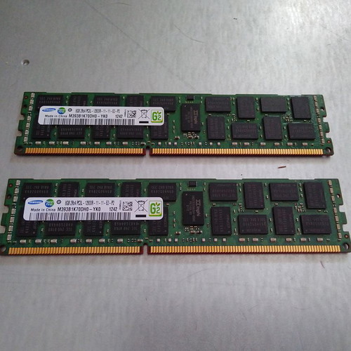 Samsung DDR3 RDIMM 16GB (2 x 8GB) like new, 1600 MHz for server or workstation