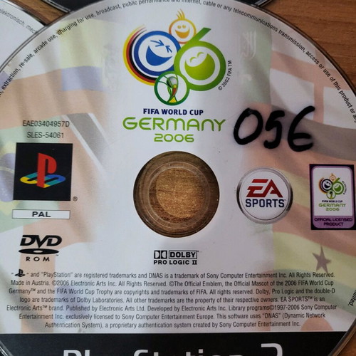 PS2 football games used, non-working, pack
