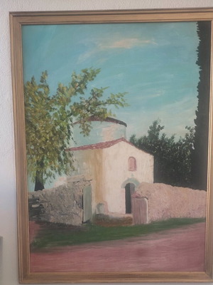 Relief painting with acrylics 66x85 cm like new