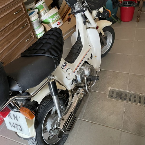 Honda Chaly 1982 used, 50 cc white moped