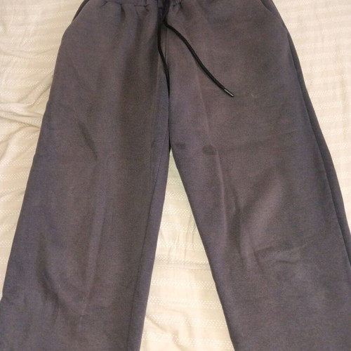 Clever gray sweatpants used, size medium to large