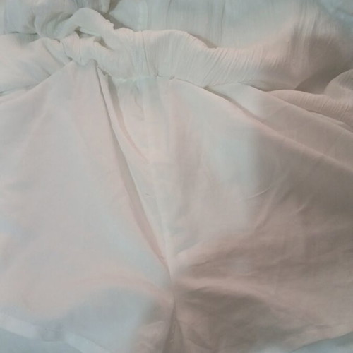 River Island dress like new with built-in shorts, white, size L