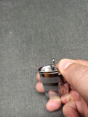 Gas lighter new, windproof with case