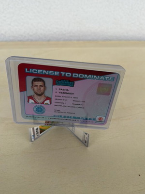 License to Dominate Sasha Vezenkov Panini Euroleague Contenders Card like new