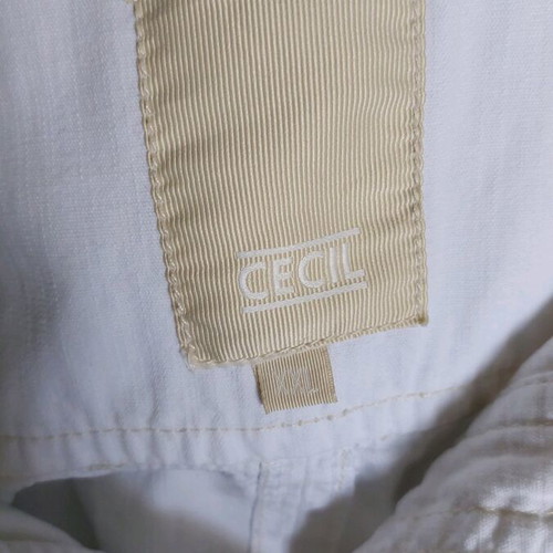 Cecil white denim jacket like new, large sizes XL to XXXL