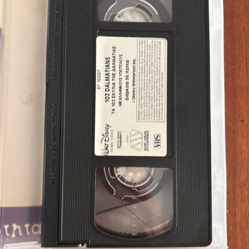 102 Dalmatians VHS tape with Greek subtitles, Walt Disney