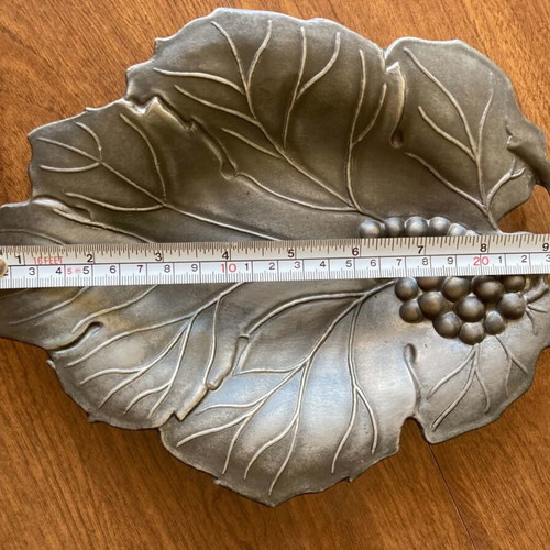 Pewter decorative plate