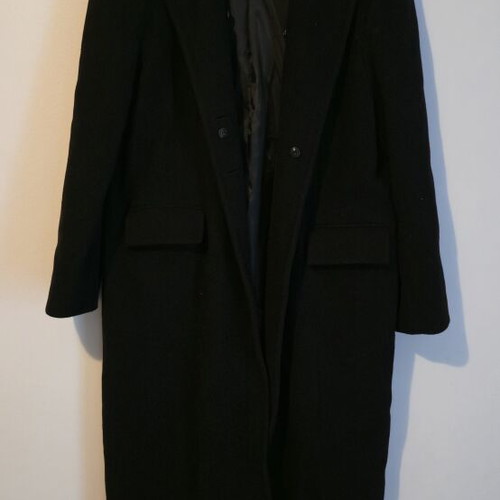 Women's Black Long Coat size 52 like new