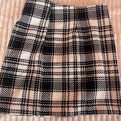 Checked women's skirt used, size Xsmall, Piazza Italia