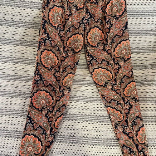 Compania Fantastica printed pants size S like new, satin multicolor