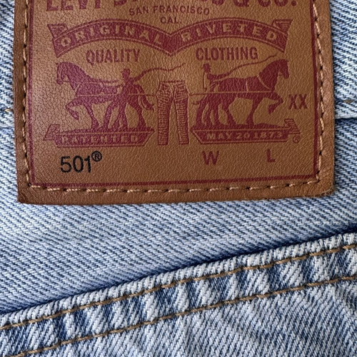 Levi's 501 Denim Shorts vintage, like new, blue, W27