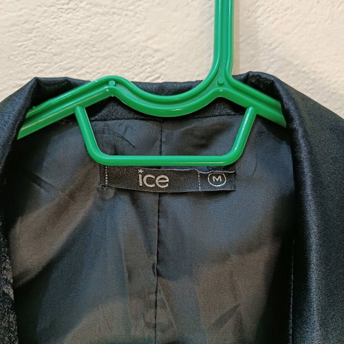 Women's Black Satin Vest Ice Size M like new