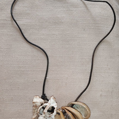 Necklace with shells used