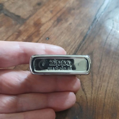 Zippo lighter used with embossed eagle emblem