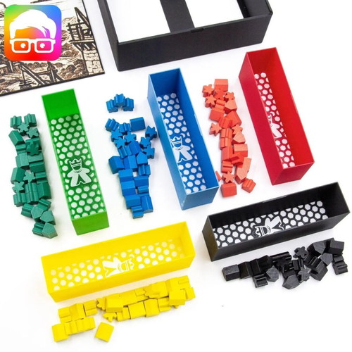 Caylus 1303 Insert Board Game Organizer with Sleeved Card Slots
