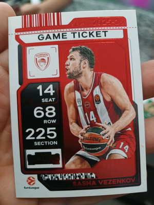 Euroleague collectible cards Nikola Milutinov and Sasha Vezenkov new