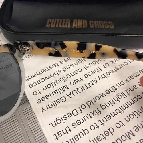 Cutler and Gross sunglasses like new, premium Italian