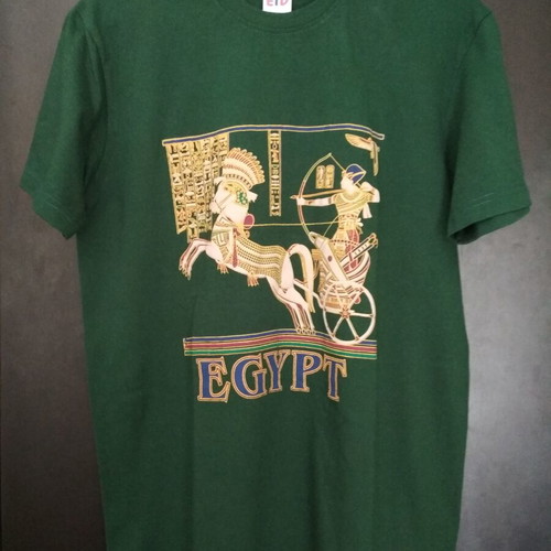 Teen and men's t-shirts like new, green and turquoise, souvenir from Egypt