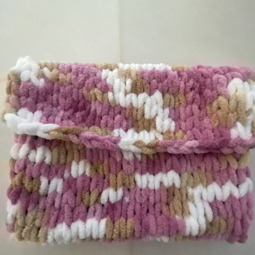 Handmade knitted book cover like new