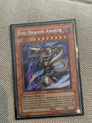 Evil Dragon Ananta secret rare Yu-Gi-Oh card new, authentic