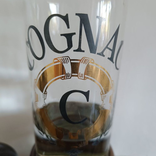 Vintage cognac serving bottle like new, 1970s