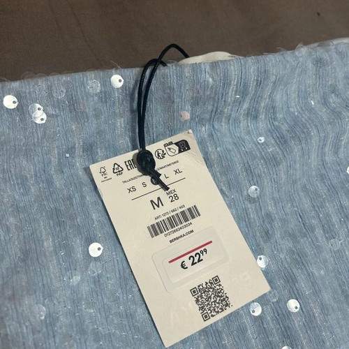 Bershka blue skirt shorts, new, size M