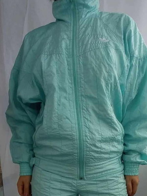 Adidas vintage tracksuit like new, size S/M, light aqua blue