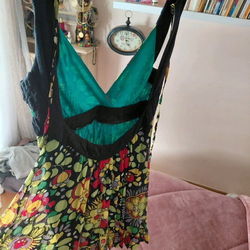BSB Viscose Dress Short Backless Medium like new, multicolor