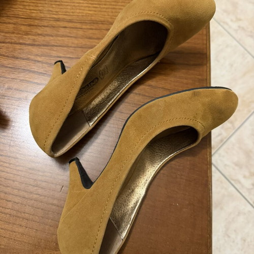 Dexim suede pumps size 39 used, brown and orange