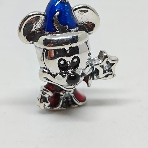 Disney Mickey Mouse Fantasia S925 Silver Collectible Charm like new