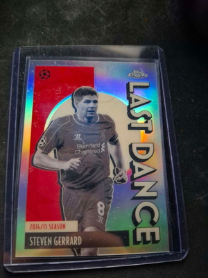 Steven Gerrard Last Dance LD-6 Topps Chrome ποδοσφαιρική κάρτα