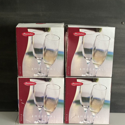 Pasabahce Imperial Champagne Glasses set of 6 new in box