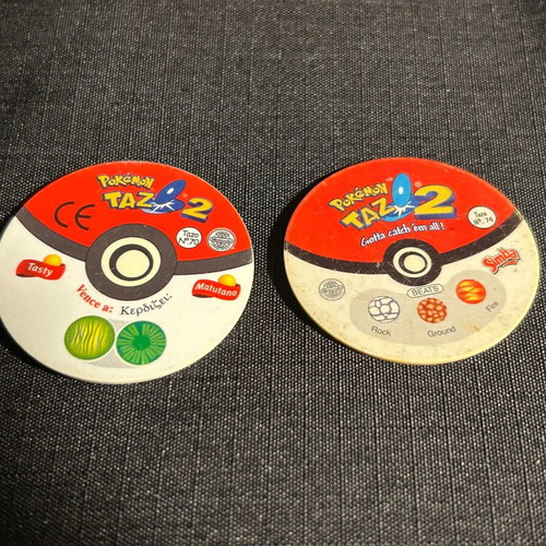 Pokemon Tazos used, pack of 2 Nidoqueen and Seel