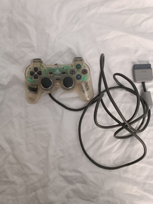 Sony DualShock Crystal Clear controller like new, PlayStation 1 compatible