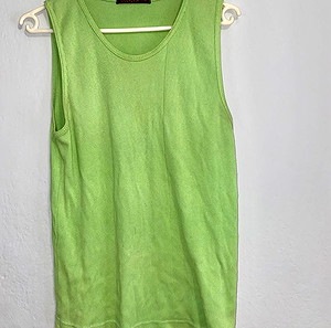 Lady Olive Green Knit Tank Top