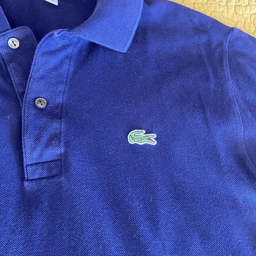 Lacoste Polo shirt blue size M used, authentic