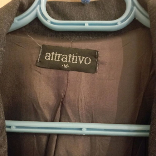Attrattivo women's suit gray medium like new with skirt slit