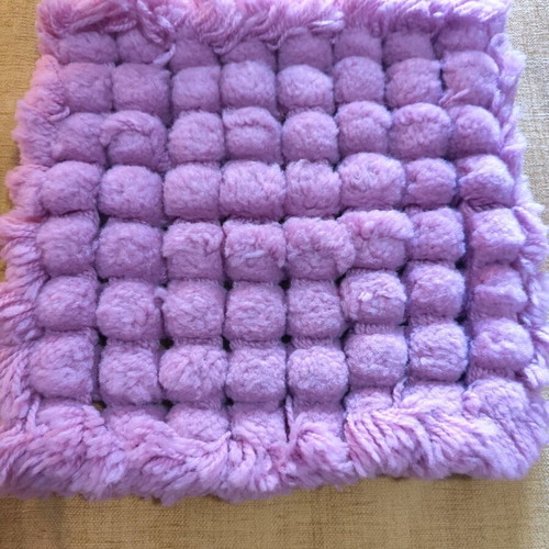 Handmade decorative pillows from acrylic yarn, special stitch 38x38cm