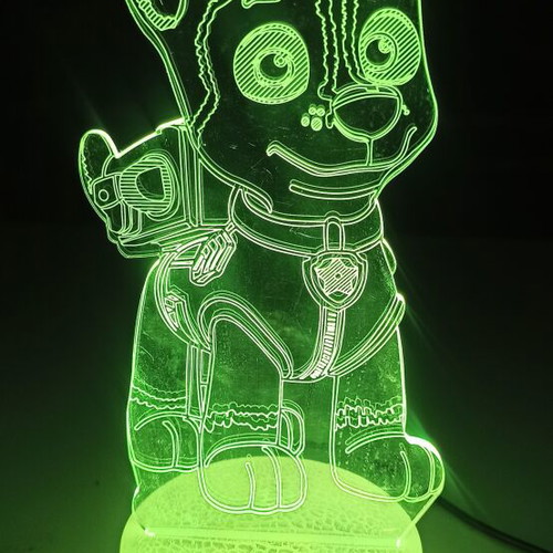 Paw Patrol Kids Lamp like new with color-changing touch button