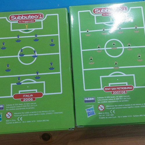 Subbuteo pack of 2 teams Italia and Zenit like new