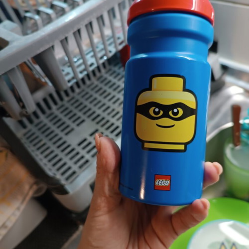 Lego Iconic Classic Water Bottle 0.39 L like new, blue