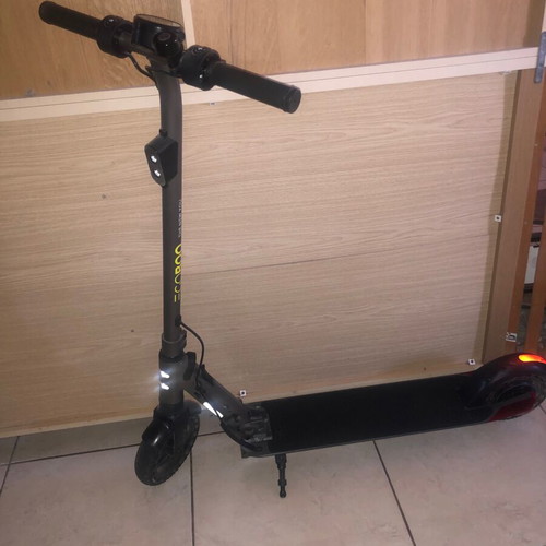 Egoboo electric scooter like new, black-anthracite with lights